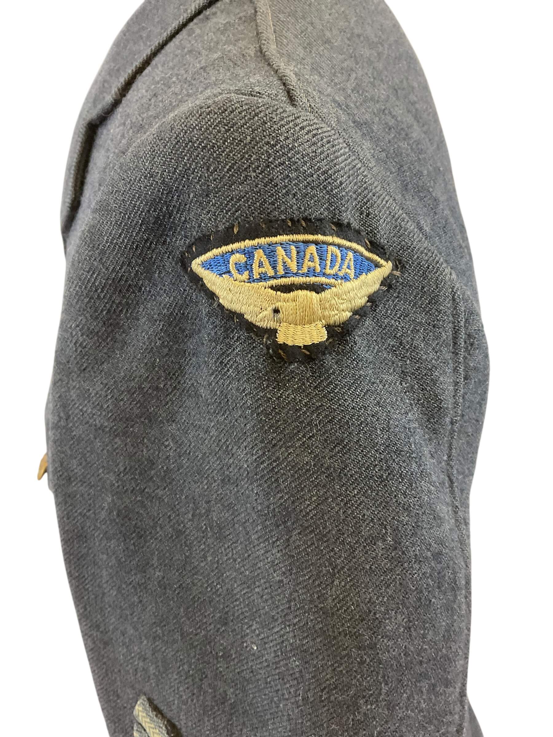 WW2 Canadian RCAF 4 Pocket Sgt Service Dress Named Bill Johnson WW2 Canadian RCAF 4 Pocket Sgt Service Dress Named Bill Johnson