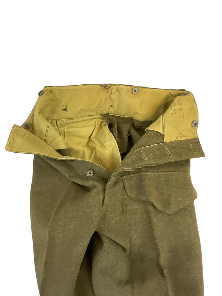 Canadian Army Korean War Battle Dress Trousers Pants Size 3 Dated 1952 Canadian Army Korean War Battle Dress Trousers Pants Size 3 Dated 1952