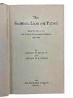 WW2 British 15th Reconnaissance Regiment The Scottish Lion on Patrol Used Hardcover Reference Book