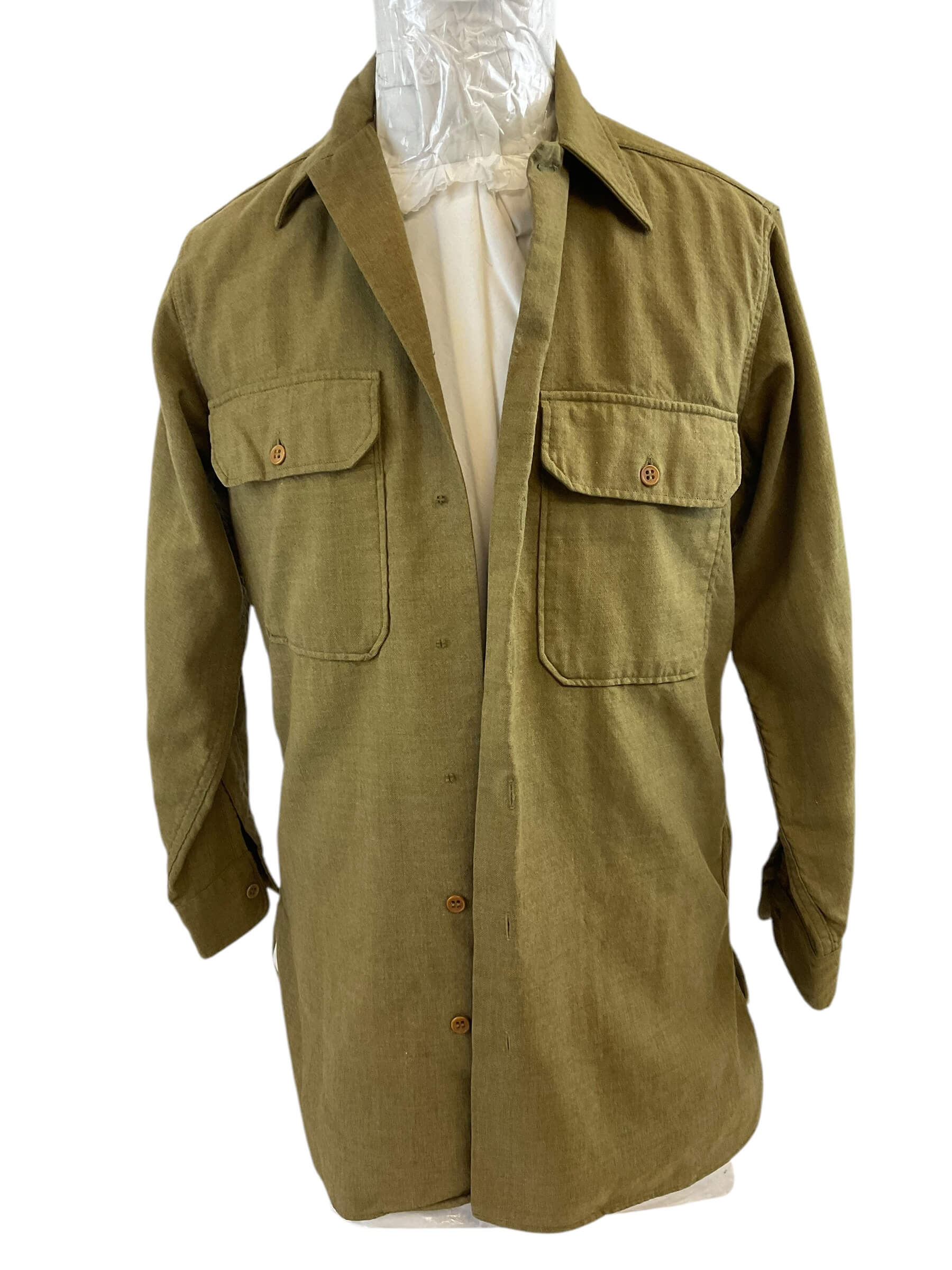 WW2 US Wool Shirt Named & Service No. WW2 US Wool Shirt Named & Service No.