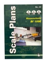 WW2 German Luftwaffe Messerschmitt Bf 109E Scale Plans No 24 New Softcover Reference Book