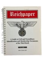 WW2 German Reichpaper Paramilitary Identification and Membership Documents Vol 1 Signed New Softcover Reference Book