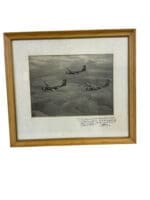US Army Fort Rucker Caribou Aircraft in Flight Russ Bannock Dedication Framed Picture 20 X 17