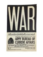 WW2 Canadian WAR no 57 All Orders Faithfully Executed Reference Book