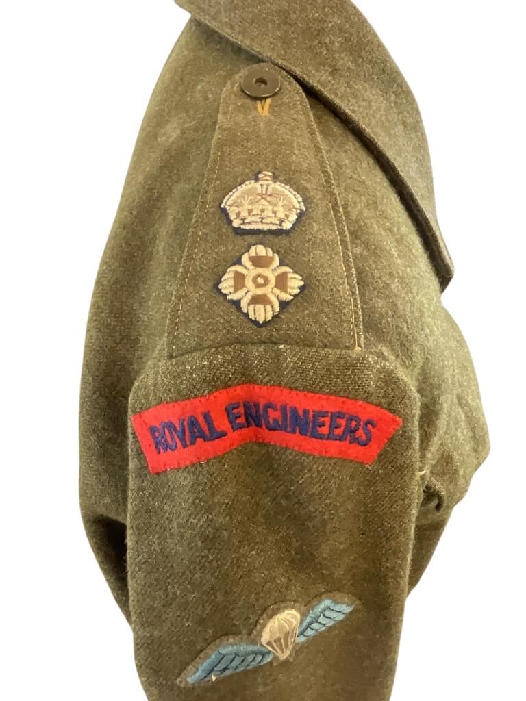 WW2 British Royal Engineers Lt Col Battle Dress Airborne Qualified Decorated WW2 British Royal Engineers Lt Col Battle Dress Airborne Qualified Decorated
