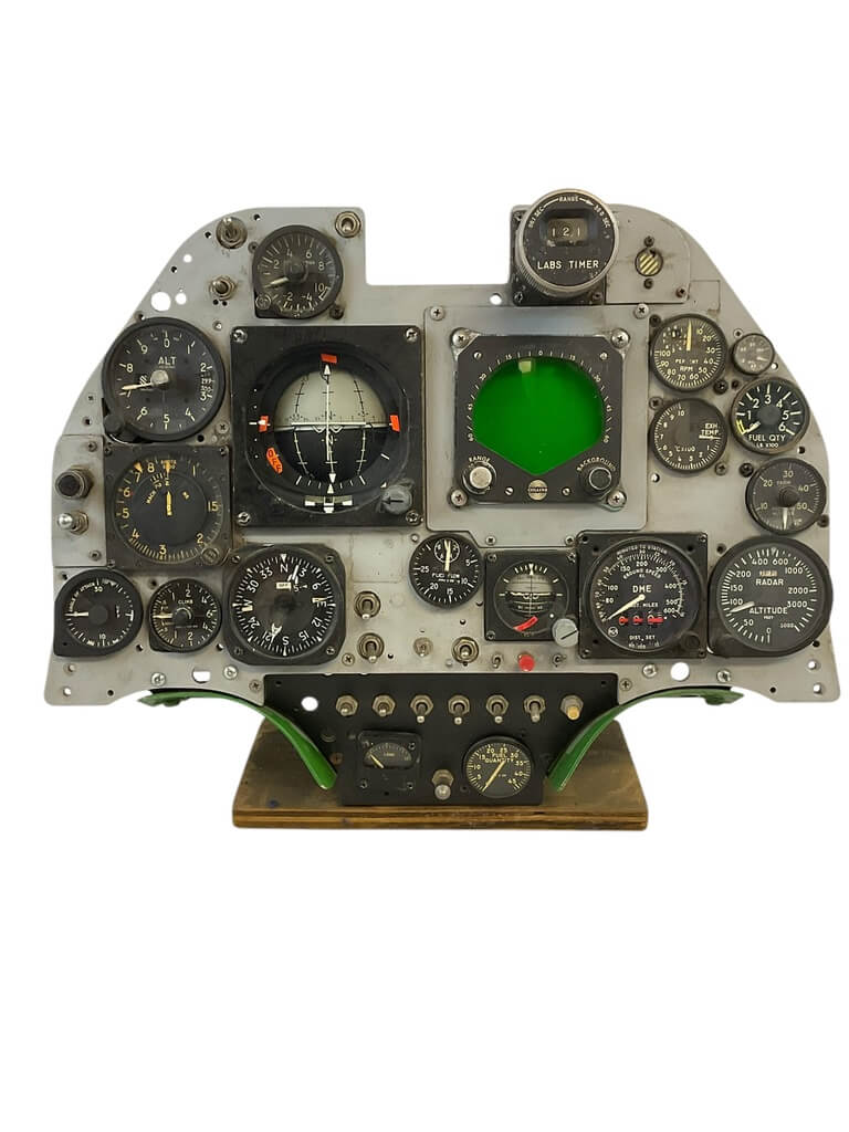 US USN USMC A4 Skyhawk Instrument Panel Complete Original US USN USMC A4 Skyhawk Instrument Panel Complete Original
