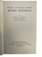 WW2 Canadian RCAF Does Canada Need More People Timlin Hardcover Reference Book