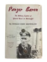 WW2 German Panzer Baron The Military Exploits of General Hasso von Manteuffel Used Hardcover Reference Book