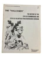 WW2 German The Wallonien History of 5th SS and 28th Volunteer Panzergrenadier Division Used Softcover Reference Book