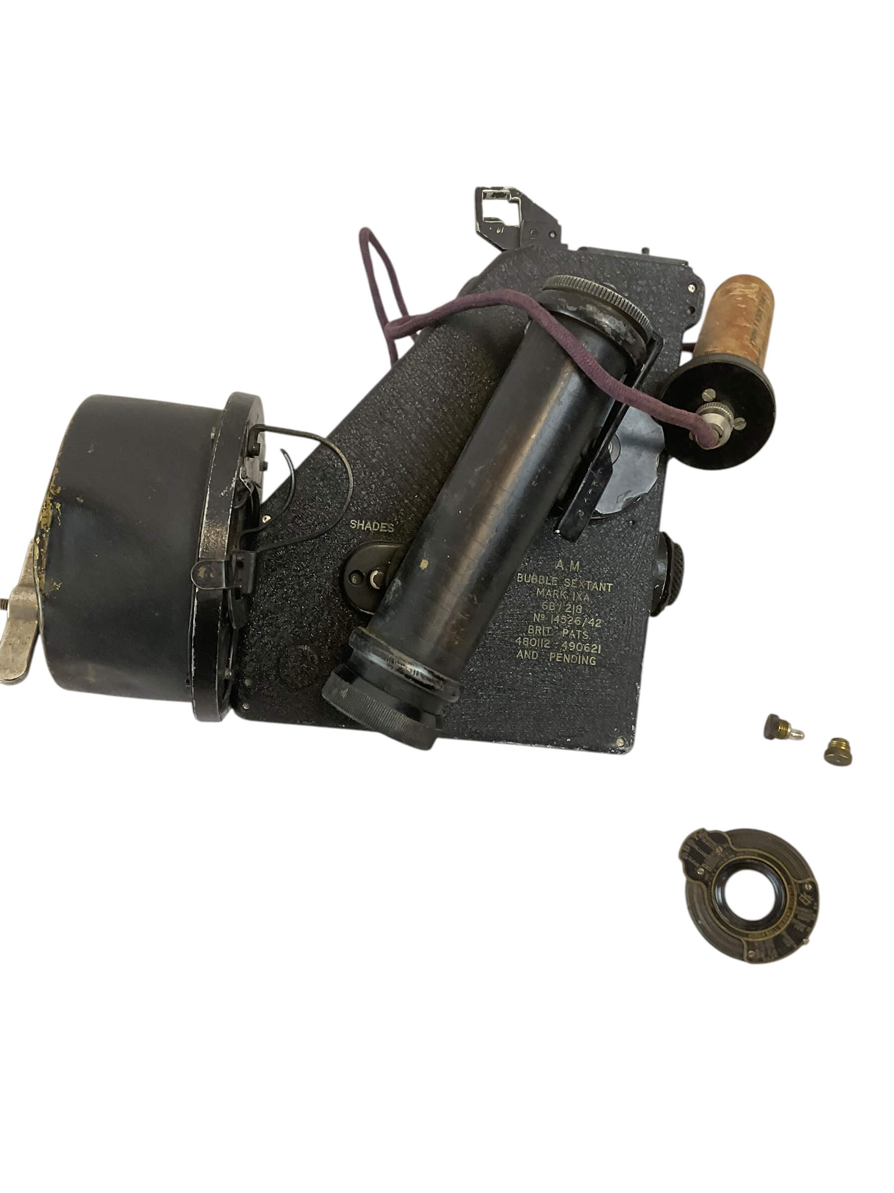 WW2 British Royal Air Force RAF Bubble Sextant Mk IX A In Case WW2 British Royal Air Force RAF Bubble Sextant Mk IX A In Case