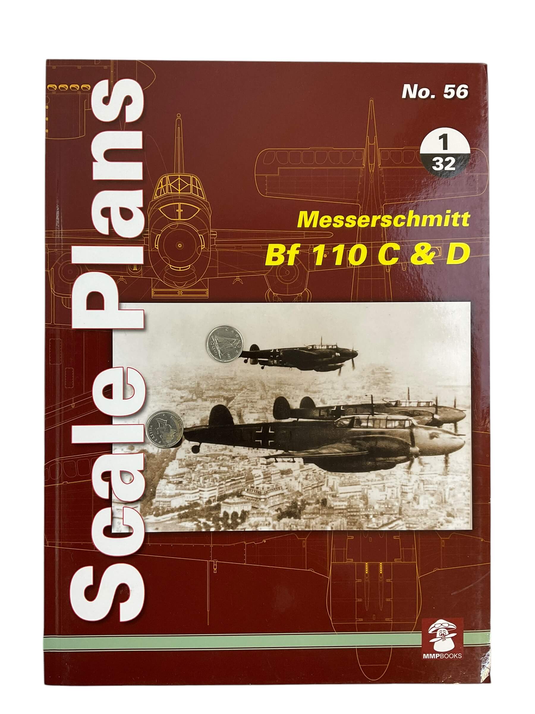 WW2 German Luftwaffe Messerschmitt Bf 110 C and D Scale Plans No 56 New Softcover Reference Book WW2 German Luftwaffe Messerschmitt Bf 110 C and D Scale Plans No 56 New Softcover Reference Book