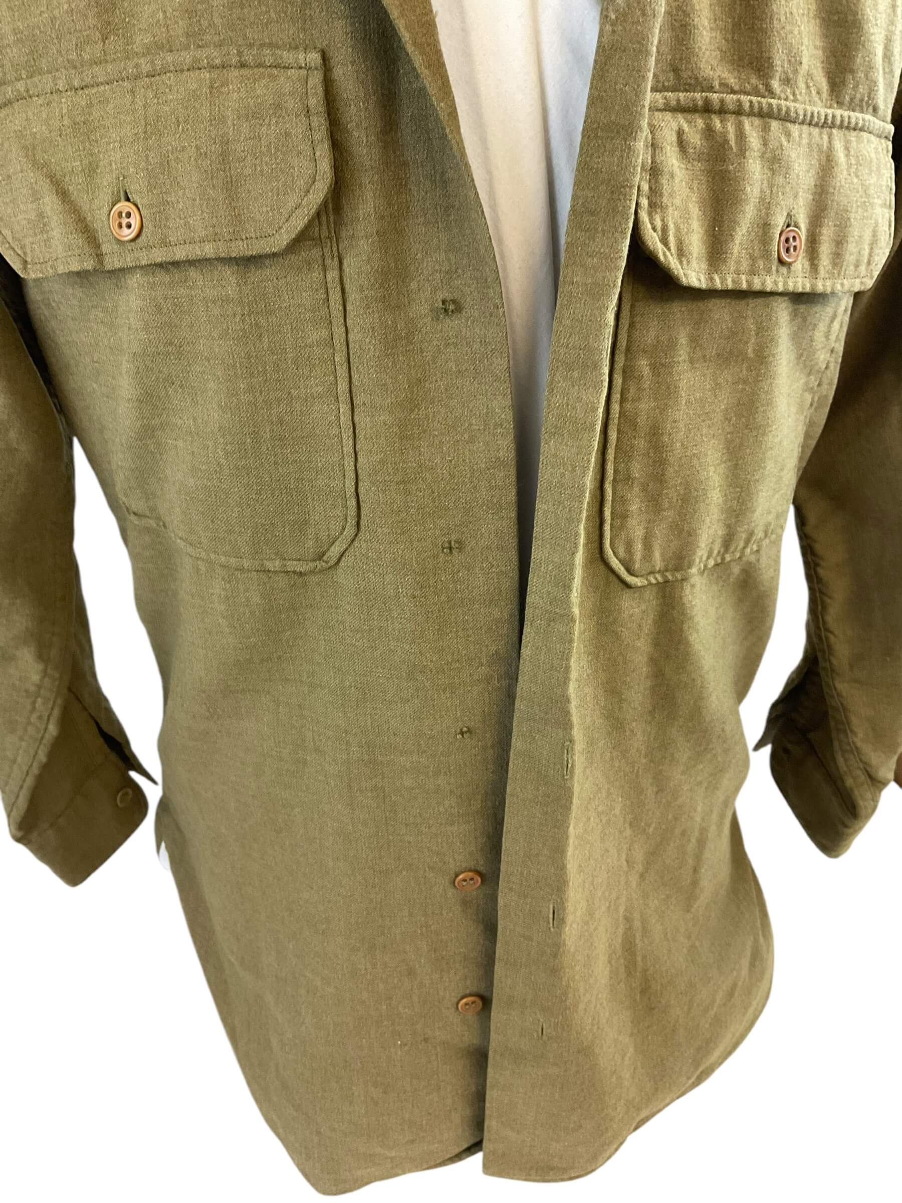WW2 US Wool Shirt Named & Service No. WW2 US Wool Shirt Named & Service No.