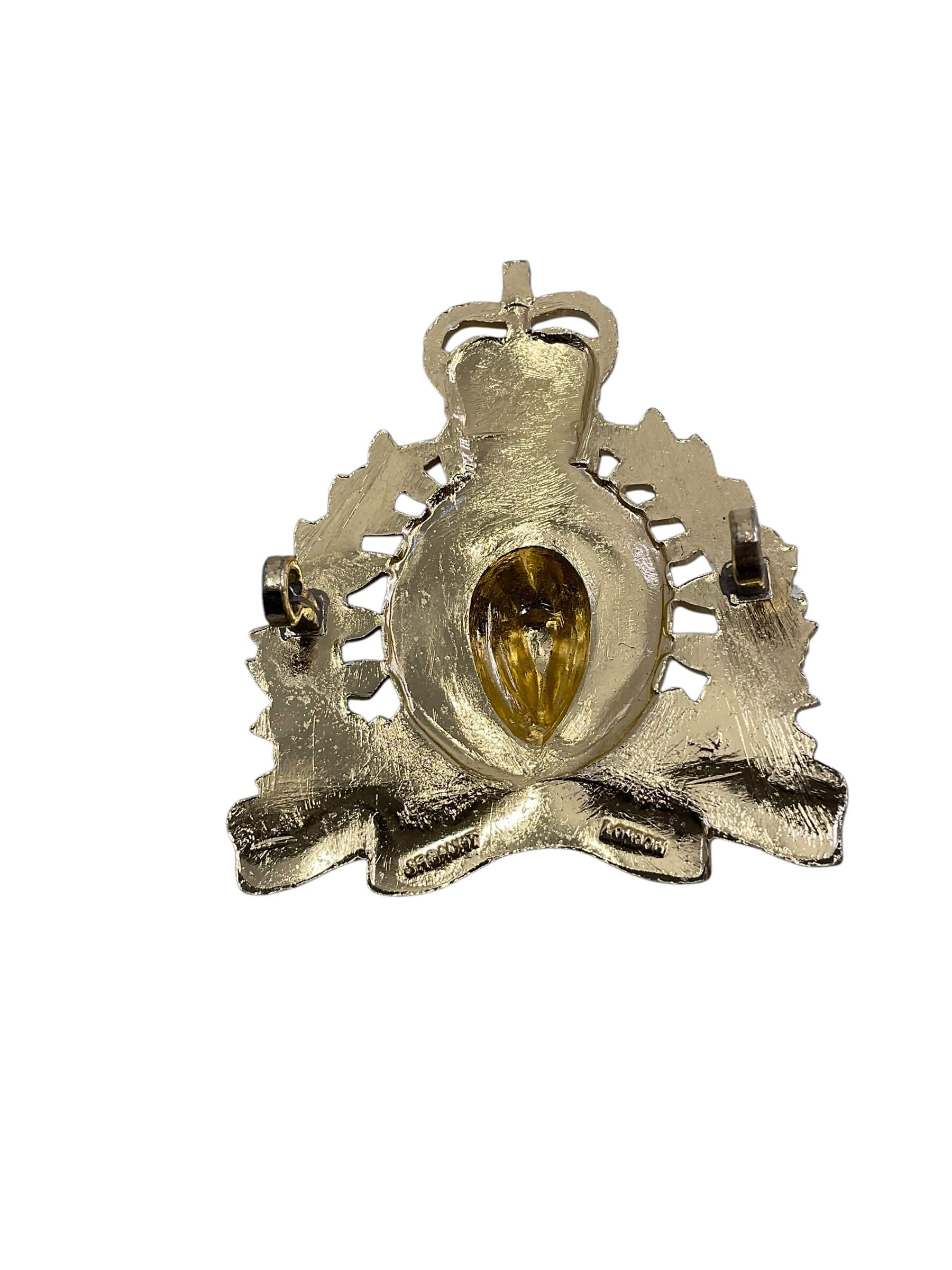 Royal Canadian Mounted Police RCMP Staybright Cap Badge 2 Royal Canadian Mounted Police RCMP Staybright Cap Badge 2