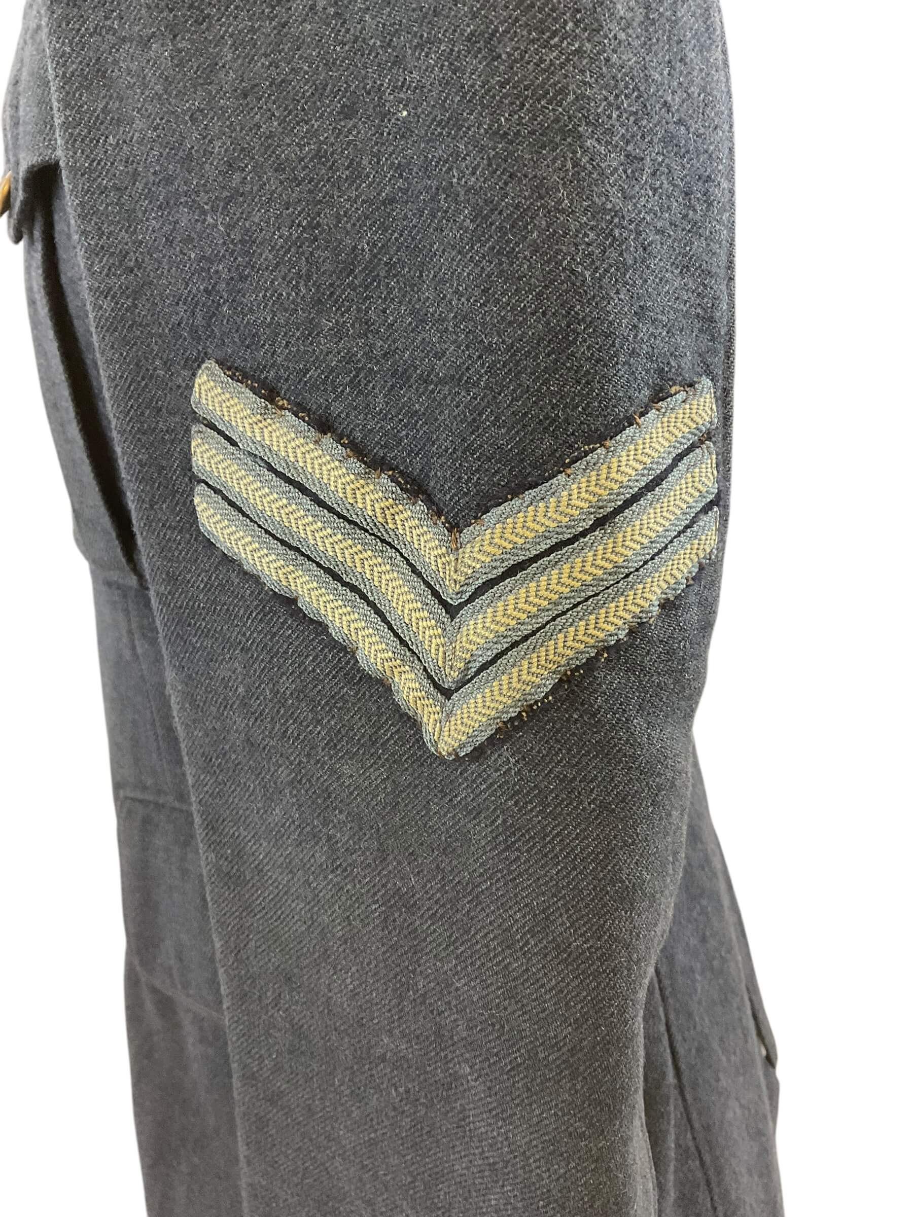 WW2 Canadian RCAF 4 Pocket Sgt Service Dress Named Bill Johnson WW2 Canadian RCAF 4 Pocket Sgt Service Dress Named Bill Johnson