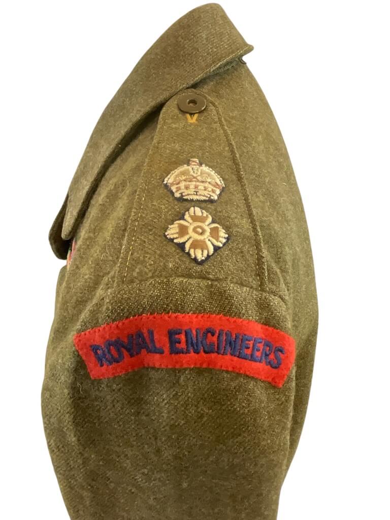 WW2 British Royal Engineers Lt Col Battle Dress Airborne Qualified Decorated WW2 British Royal Engineers Lt Col Battle Dress Airborne Qualified Decorated