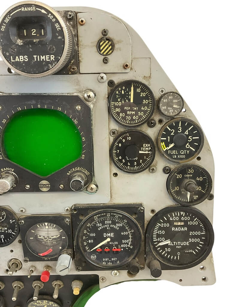 US USN USMC A4 Skyhawk Instrument Panel Complete Original US USN USMC A4 Skyhawk Instrument Panel Complete Original