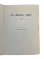 WW2 British Club Route in Europe 30 Corps in European Campaign HC Reference Book