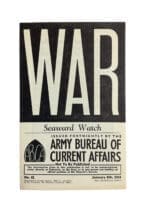 WW2 Canadian WAR no 61 Seaward Watch Reference Book