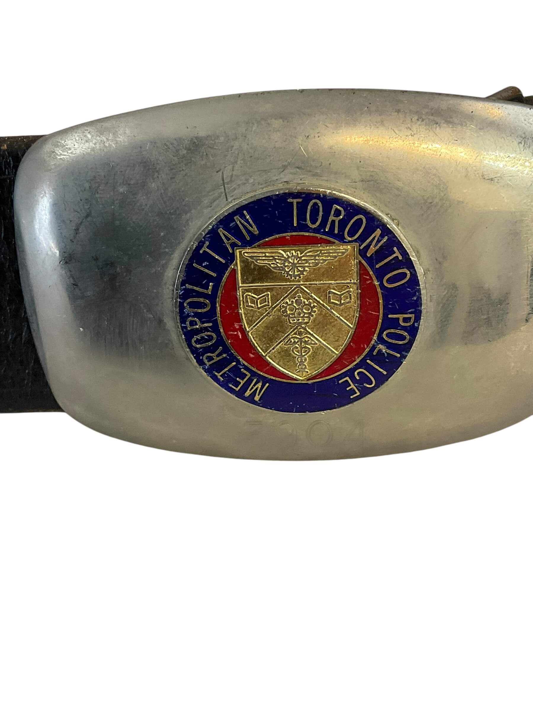 Canadian Toronto Police Dress Belt with Buckle Named and Numbered Canadian Toronto Police Dress Belt with Buckle Named and Numbered