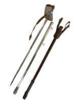 WW1 Canadian CEF 1897 Pattern Infantry Officers Sword with Field Scabbard Scully