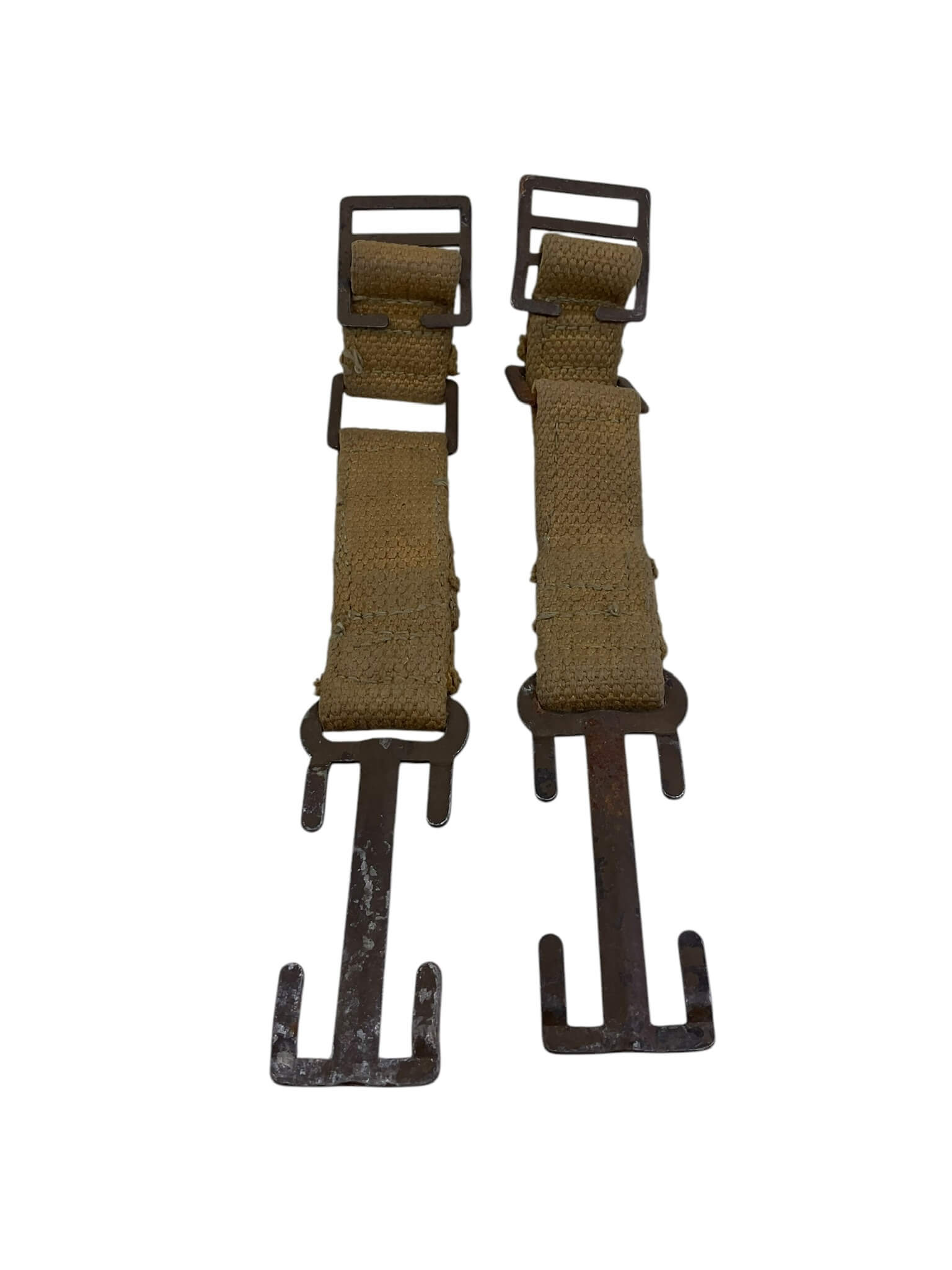 WW2 Canadian Army P37 Cheaters Brace Attachments Pair WW2 Canadian Army P37 Cheaters Brace Attachments Pair