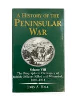 British A History of the Peninsular War Biographical Vol 8 HC Reference Book