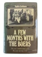 Boer War Nursing Sister A Few Months with the Boers Used Hardcover Reference Book Boer War Nursing Sister A Few Months with the Boers Used Hardcover Reference Book