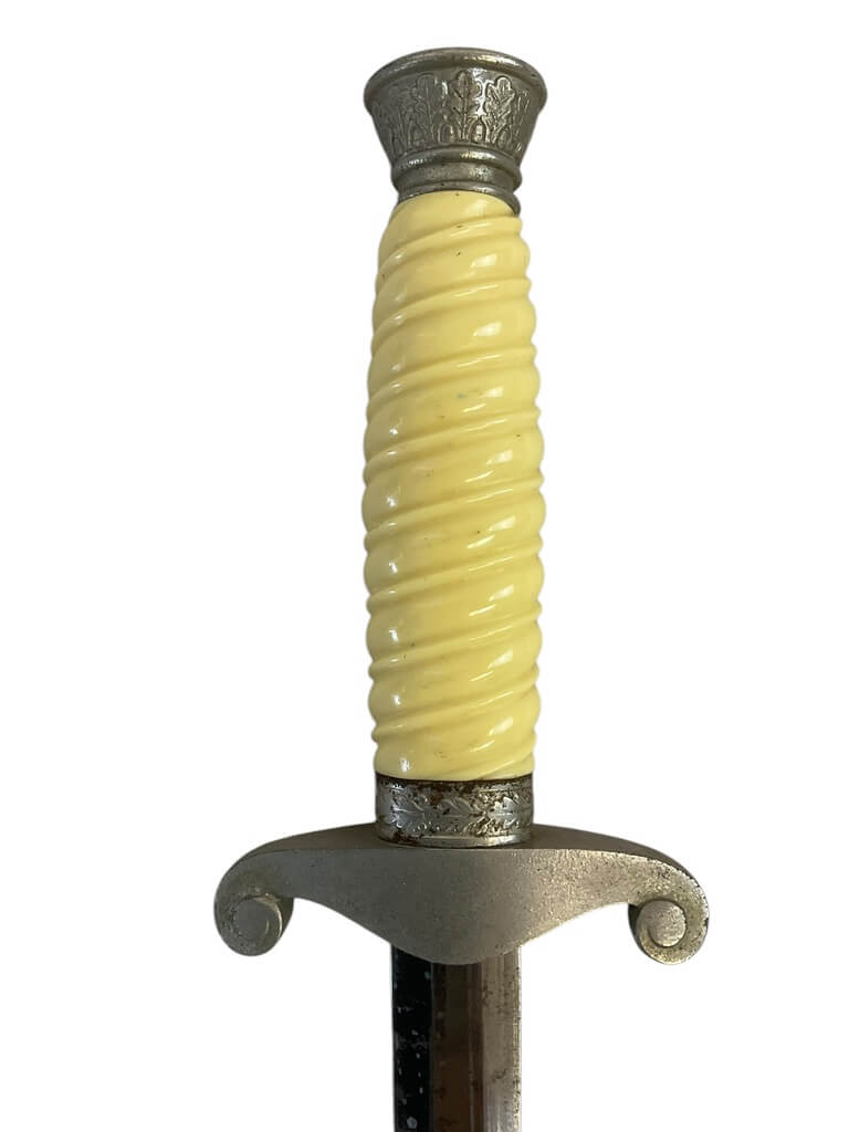 WW2 German Army White Handled Dagger with Scabbard Late War WW2 German Army White Handled Dagger with Scabbard Late War