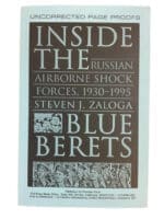 Soviet Inside the Russian Airborne Forces 1930 to 1995 Blue Berets Used Softcover Reference Book