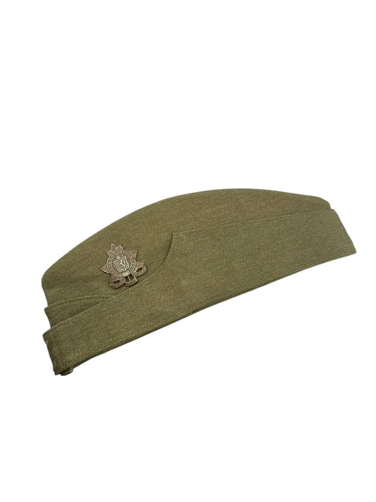 WW2 Canadian Kent Regiment Wedge Cap Size 7 1/2 1940 Dated WW2 Canadian Kent Regiment Wedge Cap Size 7 1/2 1940 Dated