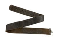 WW2 German Black Leather Equipment Belt Size 82cm