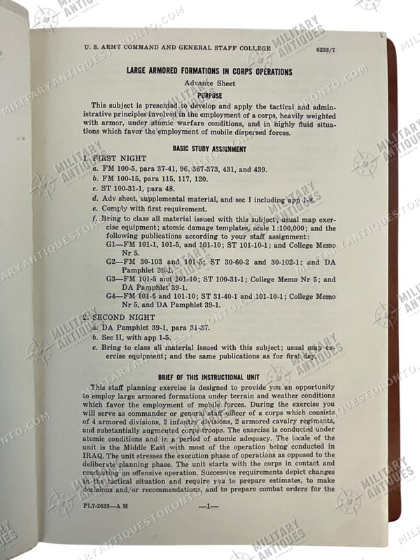 Post WW2 British Armored Armour Instruction Reference Book - Military ...