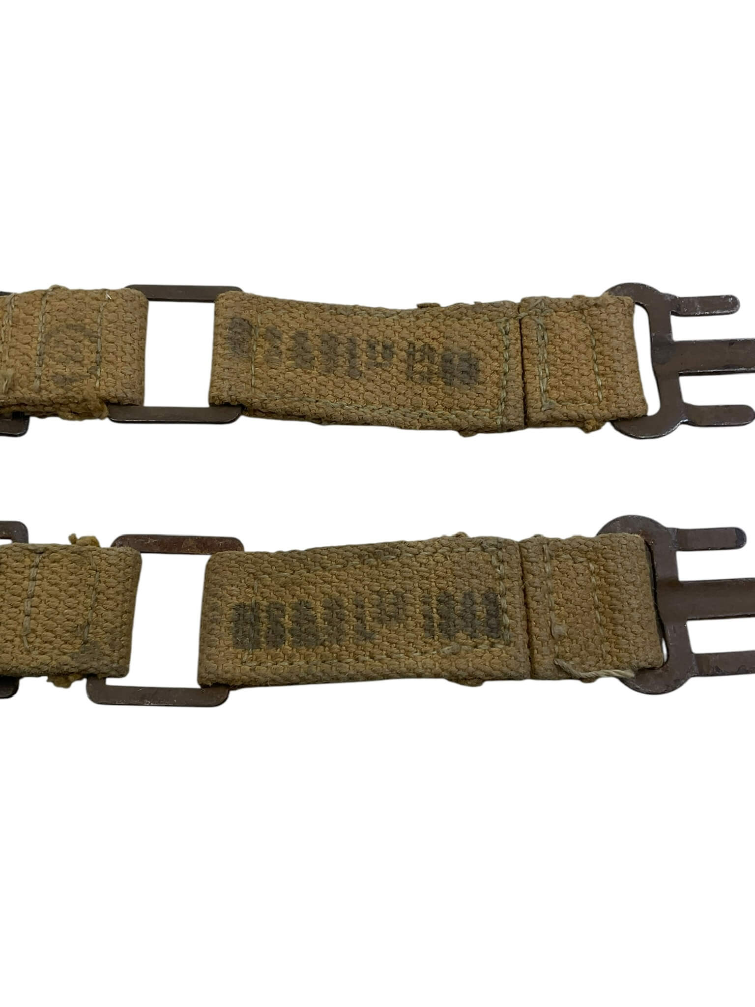 WW2 Canadian Army P37 Cheaters Brace Attachments Pair WW2 Canadian Army P37 Cheaters Brace Attachments Pair