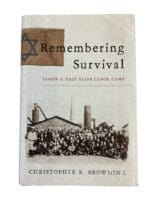 WW2 German Holocaust Remembering Survival Inside a Nazi Slave-Labor Camp Used Hardcover Reference Book