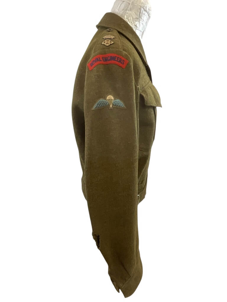WW2 British Royal Engineers Lt Col Battle Dress Airborne Qualified Decorated WW2 British Royal Engineers Lt Col Battle Dress Airborne Qualified Decorated