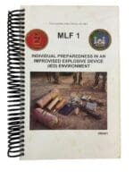 Individual Preparedness in an Improvised Explosive Device IED Enviornment MLF 1 Used Softcover Reference Book
