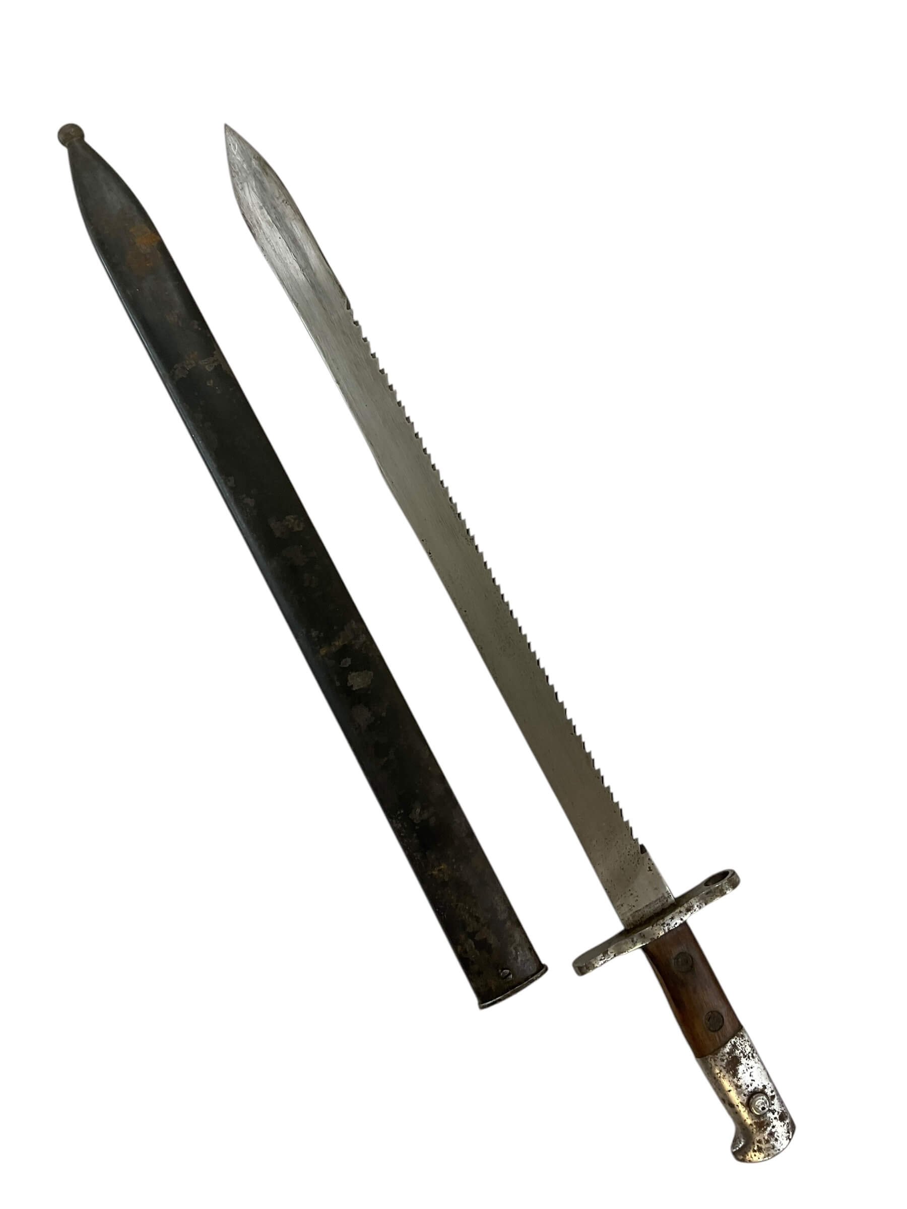 WW1 Swiss M1914 K31 Pioneer Sawback Bayonet - Military Antiques