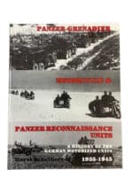 WW2 German Panzer Grenadier Motorcycles and Reconnaissance Units Used Hardcover Reference Book