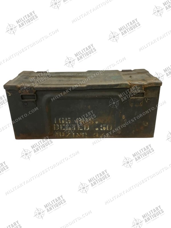 WW2 Canadian Ammo Box 25 Pounder Repurposed to 50 Cal 1941 Dated ...