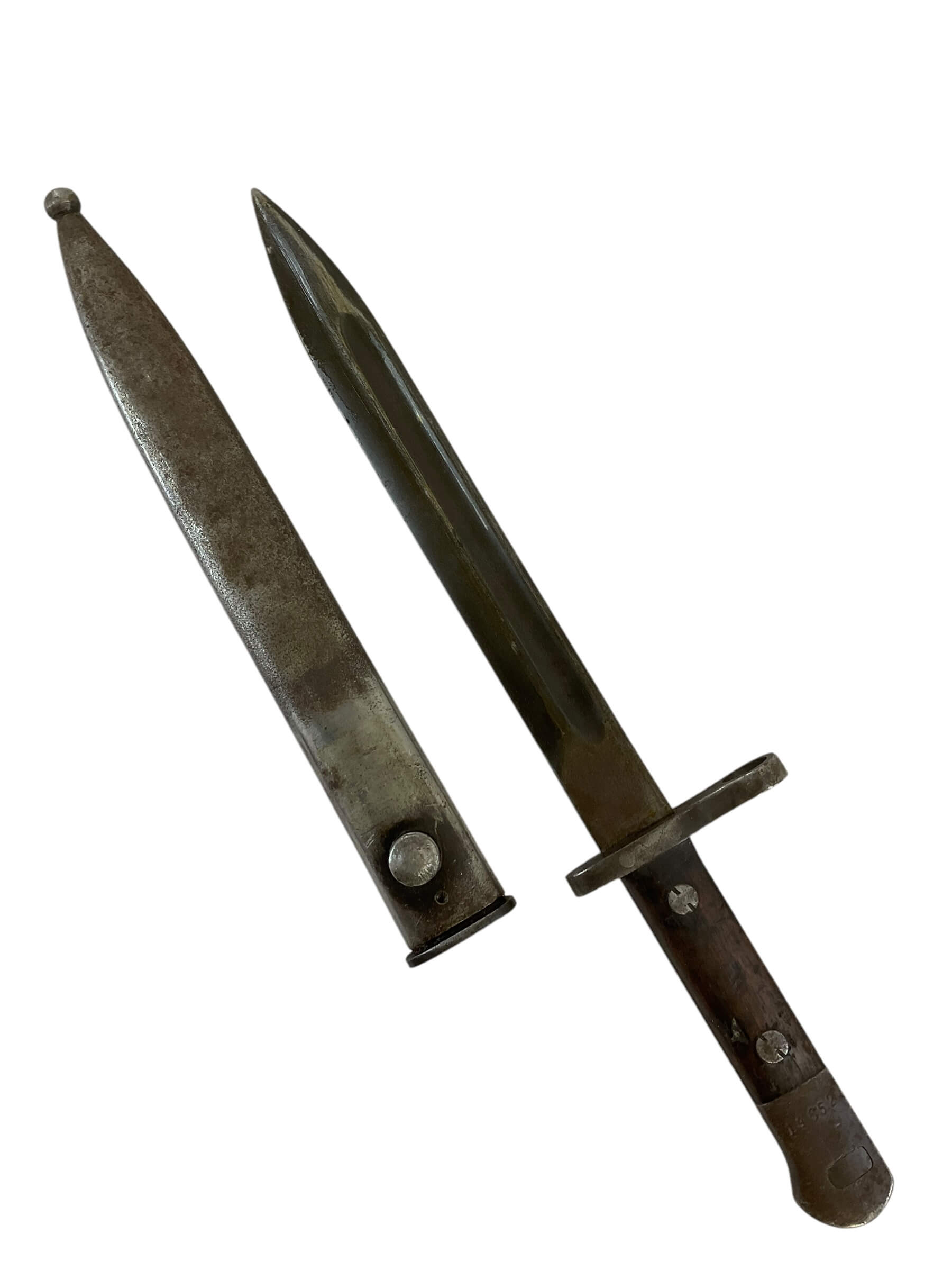 WW2 Turkish Army M1935 Mauser Bayonet With Scabbard WW2 Turkish Army M1935 Mauser Bayonet With Scabbard