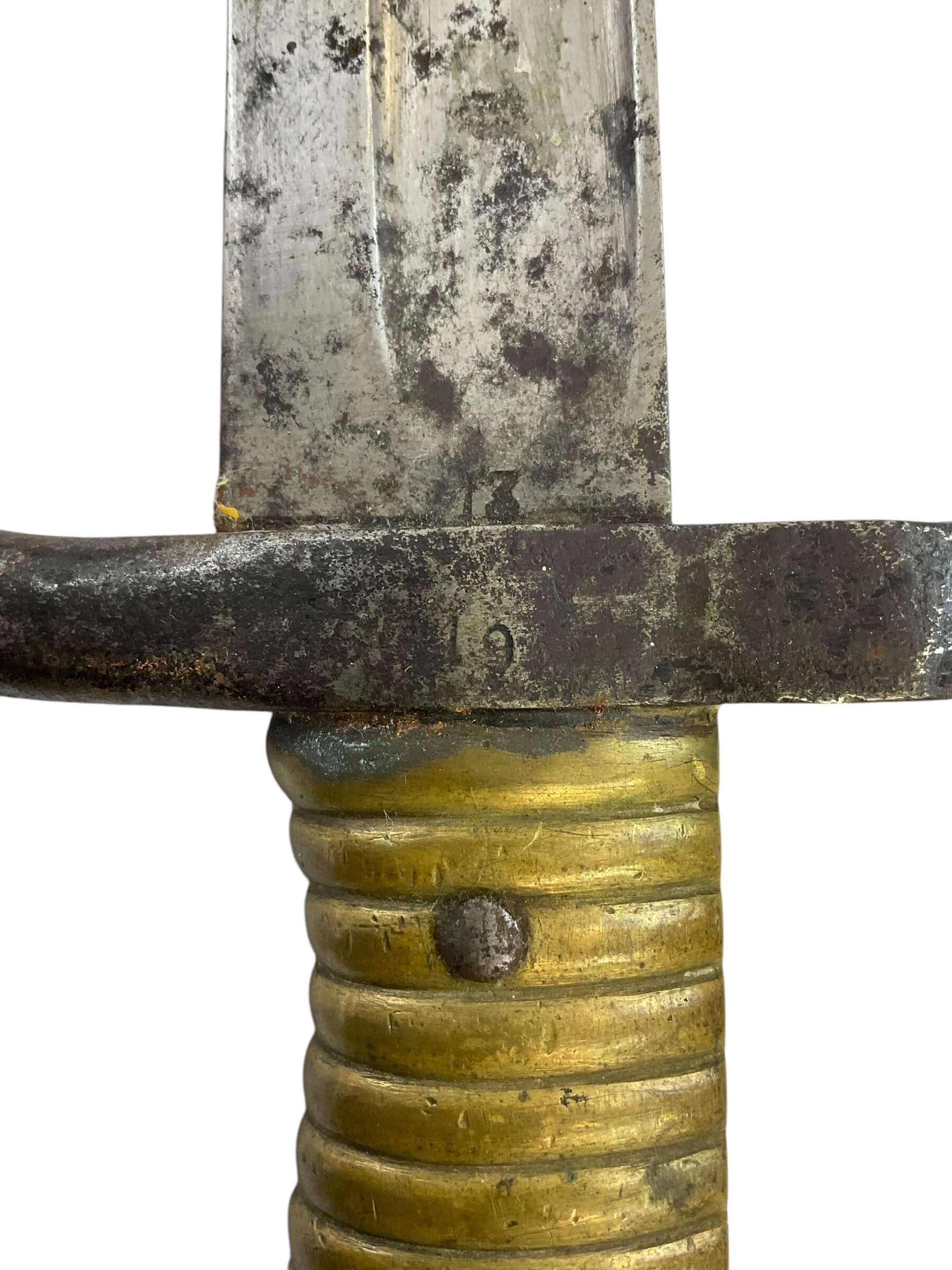 French Army M1866 Chassepot Sword Bayonet With Scabbard French Army M1866 Chassepot Sword Bayonet With Scabbard