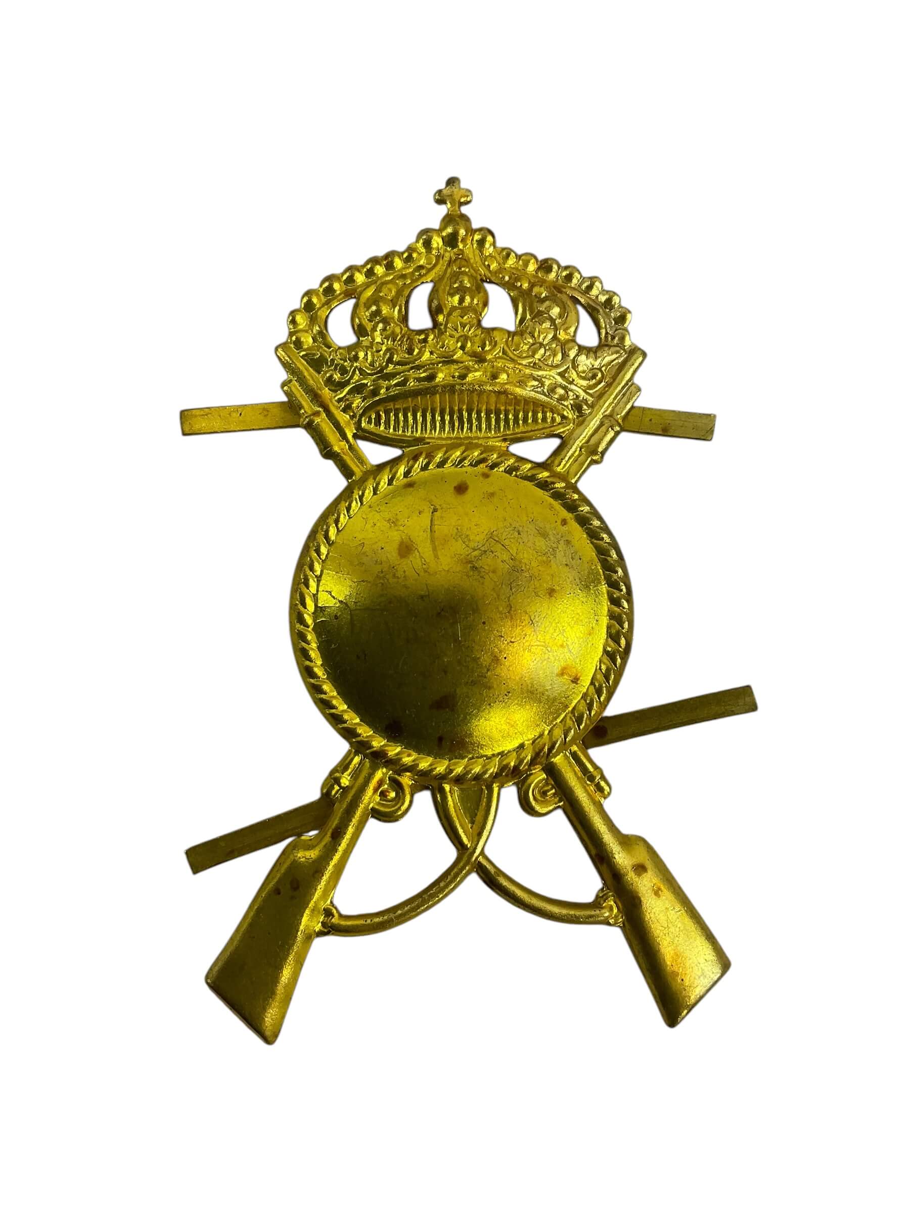 WW2 Italian Army Infantry Pith Helmet Cap Badge WW2 Italian Army Infantry Pith Helmet Cap Badge