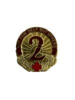 US Army DUI Distinctive Uniform Insignia 2 General Hospital Badge Pin