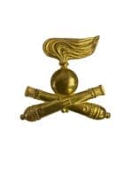 WW2 Italian Royal Army Medium Artillery Pith Helmet Cap Badge