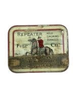 Canadian Repeater Tobacco Tin Mounted Police Small EMPTY