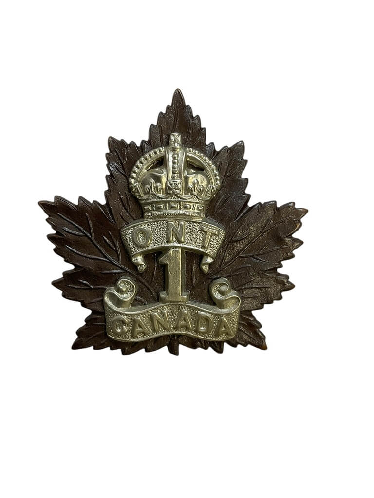 WW1 Canadian CEF 1st Battalion Cap Badge WW1 Canadian CEF 1st Battalion Cap Badge