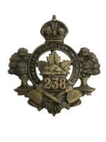 WW1 Canadian CEF 238 Battalion Cap Badge