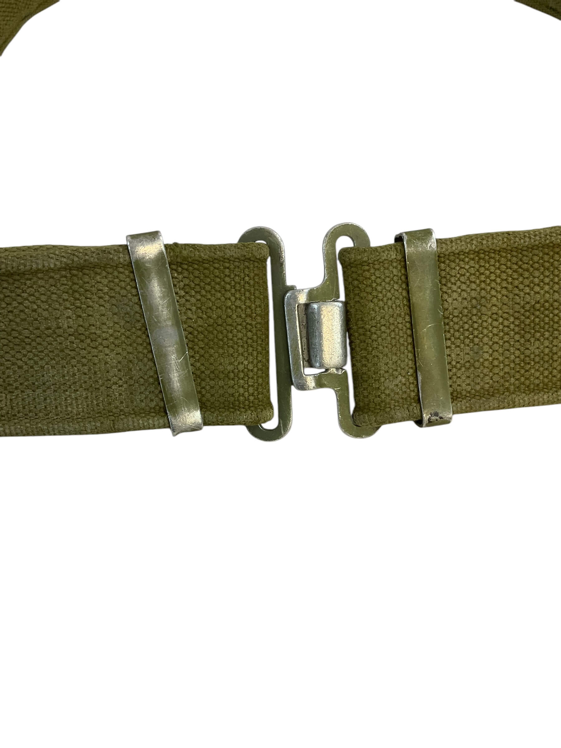 British Army Web Belt with Aluminum Fittings British Army Web Belt with Aluminum Fittings