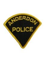 Canadian Anderdon Ontario Yellow Border Police Patch Canadian Anderdon Ontario Yellow Border Police Patch