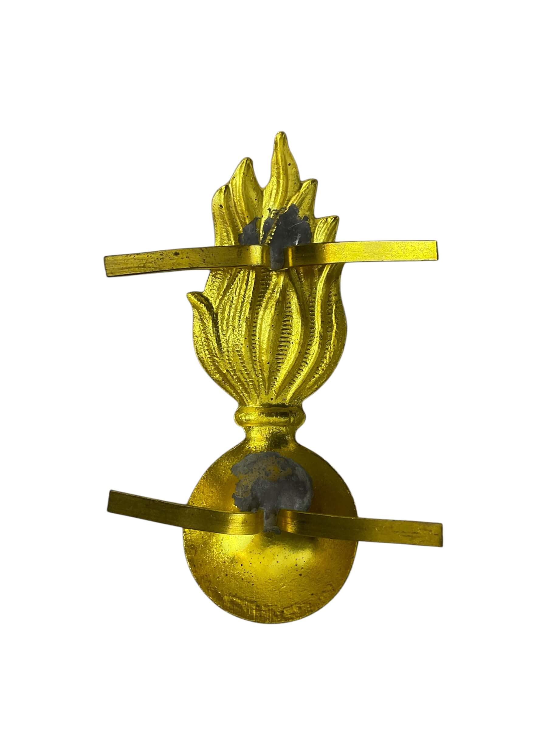 WW2 Italian Army Colonial Grenadiers Tropical Pith Helmet Cap Badge WW2 Italian Army Colonial Grenadiers Tropical Pith Helmet Cap Badge